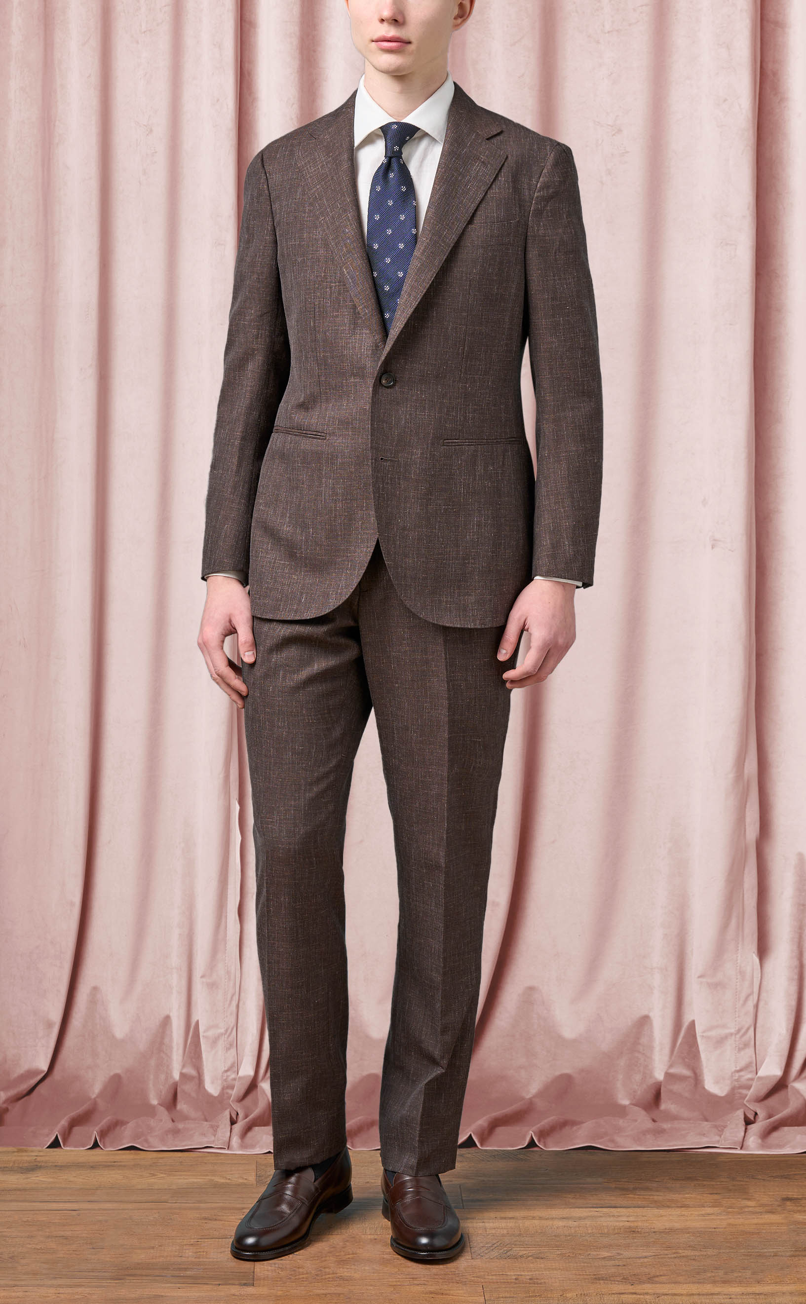 Dk. Brown Wool/Linen/Silk Suit